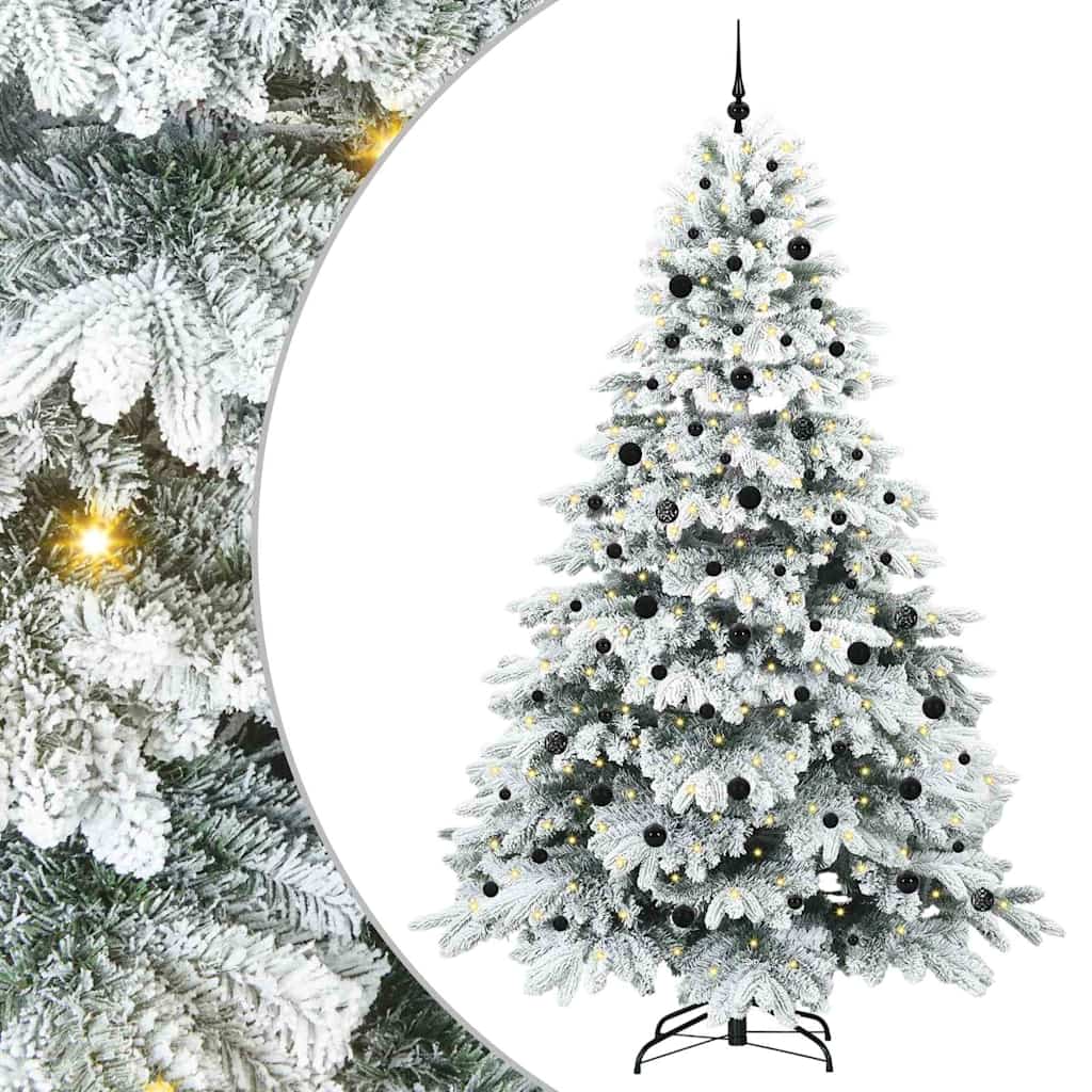 Sapin de Noël artificiel avec 300 LED Vert 240 cm PE et PVC - XIOS
