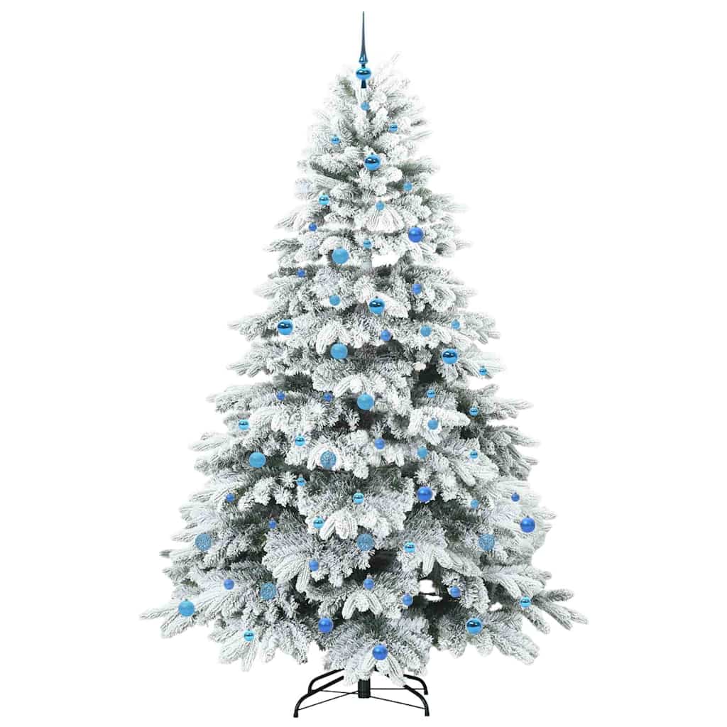 Sapin de Noël artificiel avec 300 LED Blanc 240 cm PE et PVC