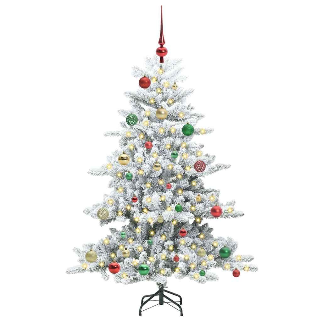 Sapin de Noël Artificiel à Branches Articulées Blanc 150 cm PVC - XIOS