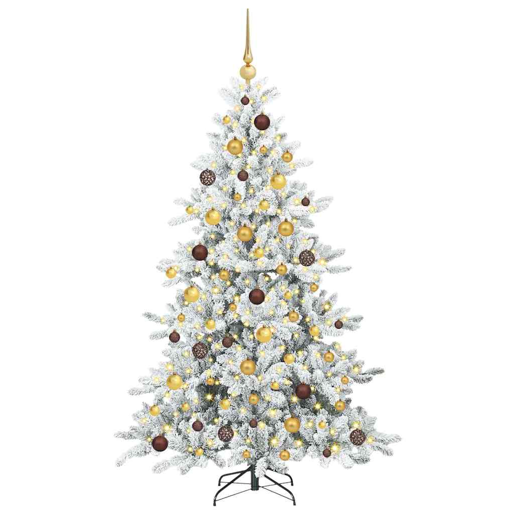 Sapin de Noël Artificiel à Branches Articulées Blanc 180 cm