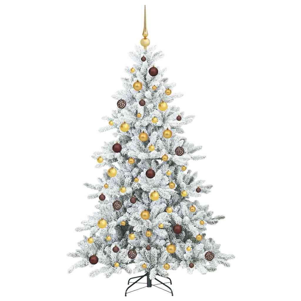 Sapin de Noël Artificiel à Branches Articulées Blanc 180 cm