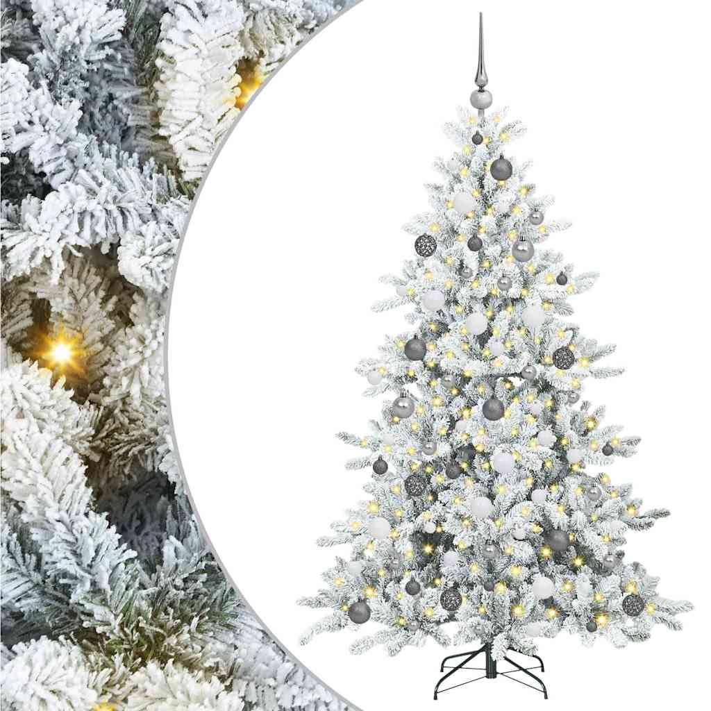 Sapin de Noël Artificiel à Branches Articulées Blanc 180 cm - XIOS
