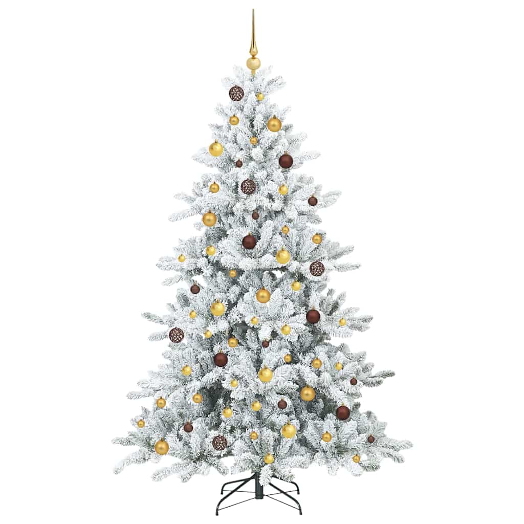 Sapin de Noël Artificiel à Branches Articulées Blanc 210 cm