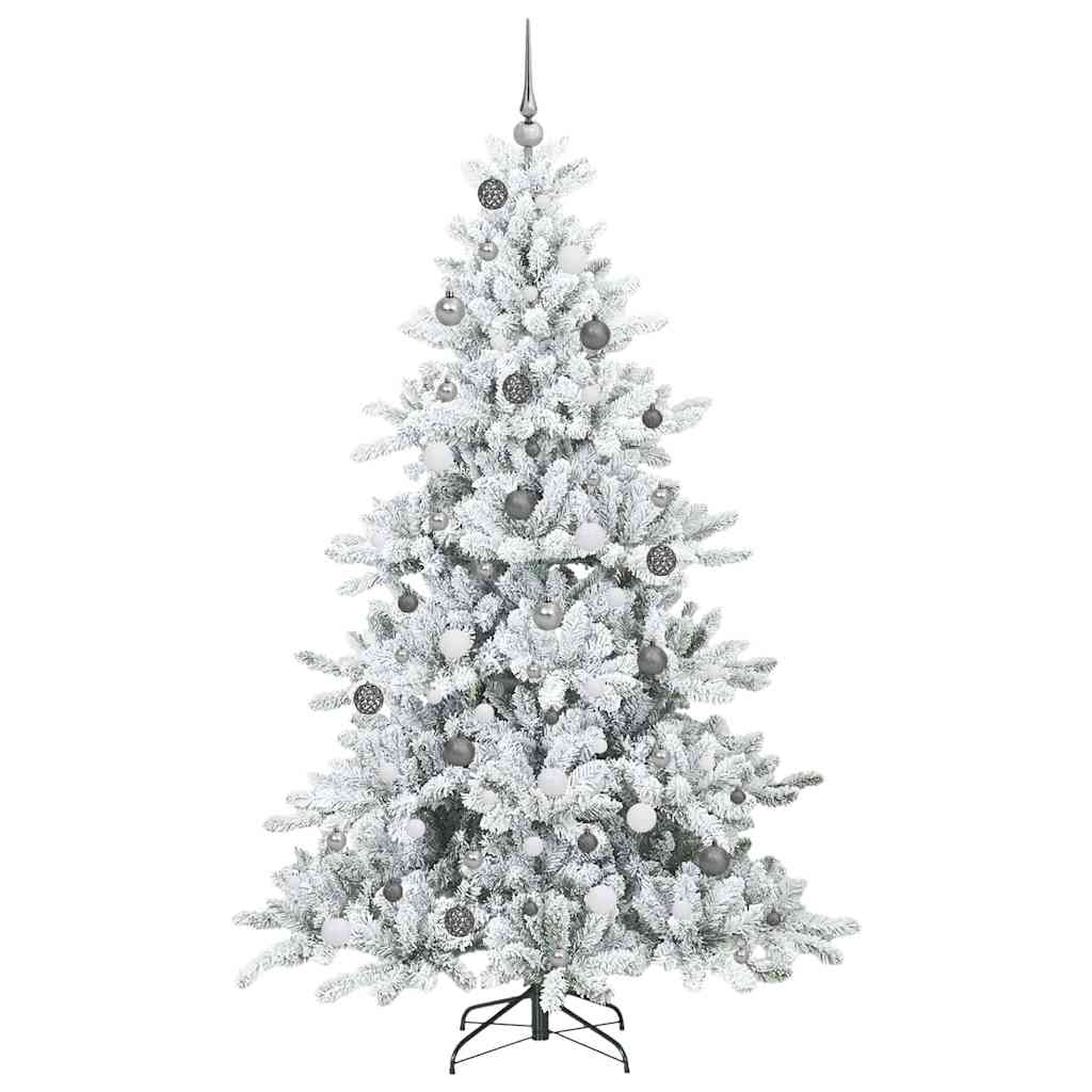 Sapin de Noël Artificiel à Branches Articulées Blanc 210 cm