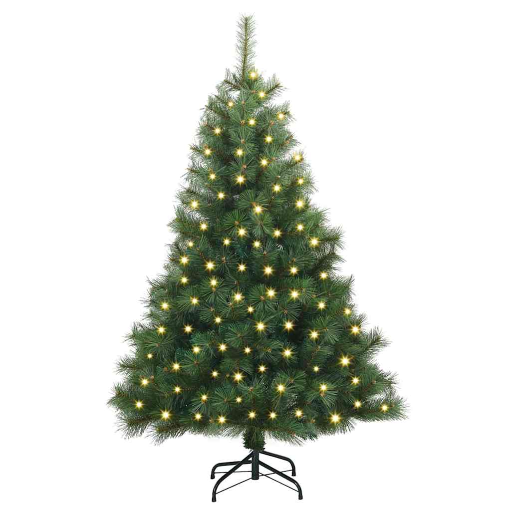 Sapin de Noël artificiel avec 150 LED Vert 120 cm PE et PVC - XIOS