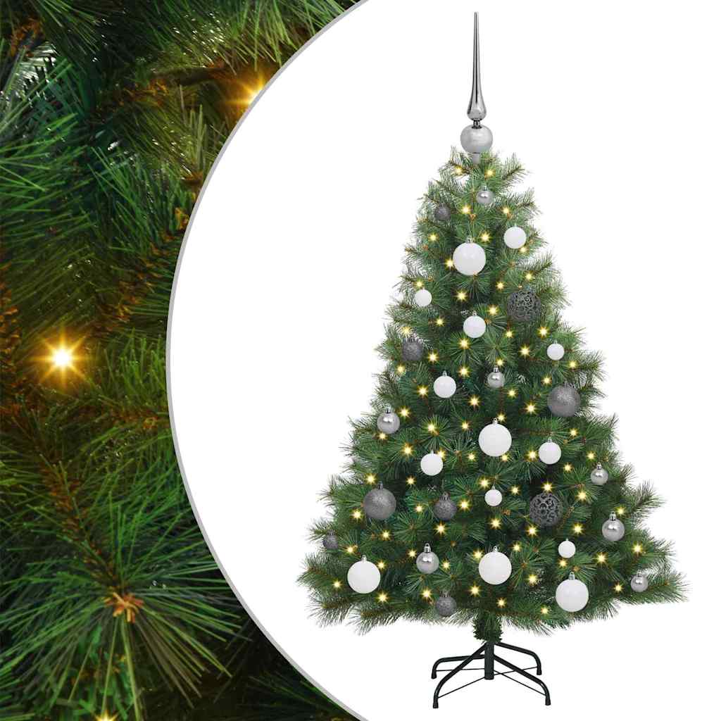Sapin de Noël artificiel avec 150 LED Vert 120 cm PE et PVC - XIOS