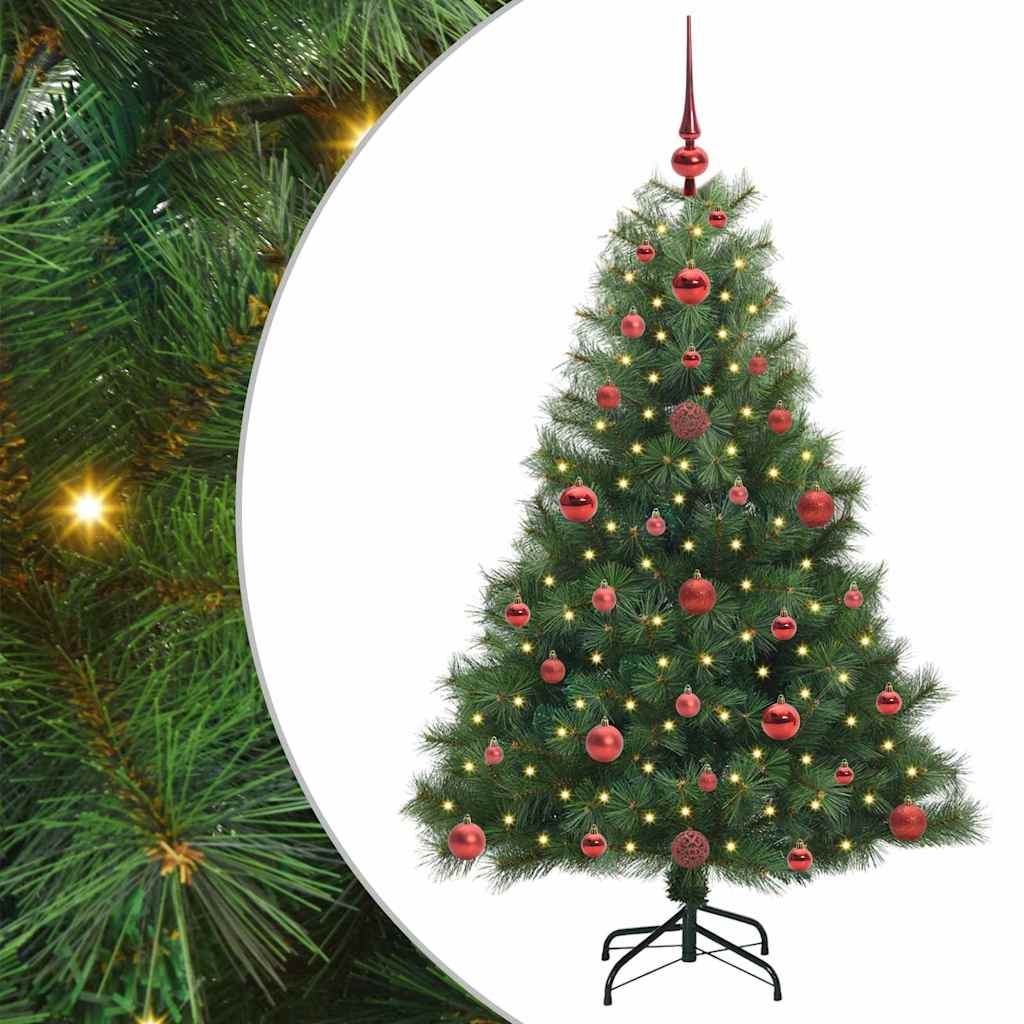 Sapin de Noël artificiel avec 150 LED Vert 120 cm PE et PVC - XIOS