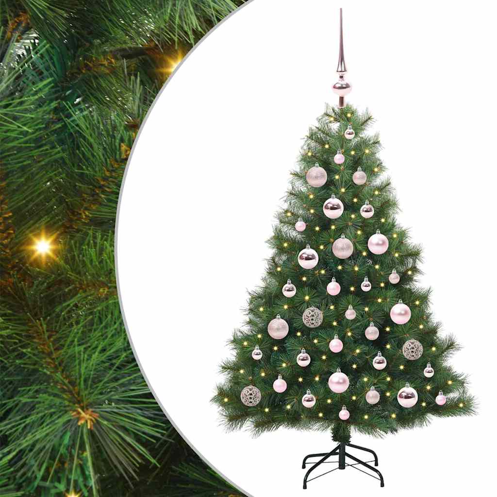 Sapin de Noël artificiel avec 150 LED Vert 120 cm PE et PVC - XIOS