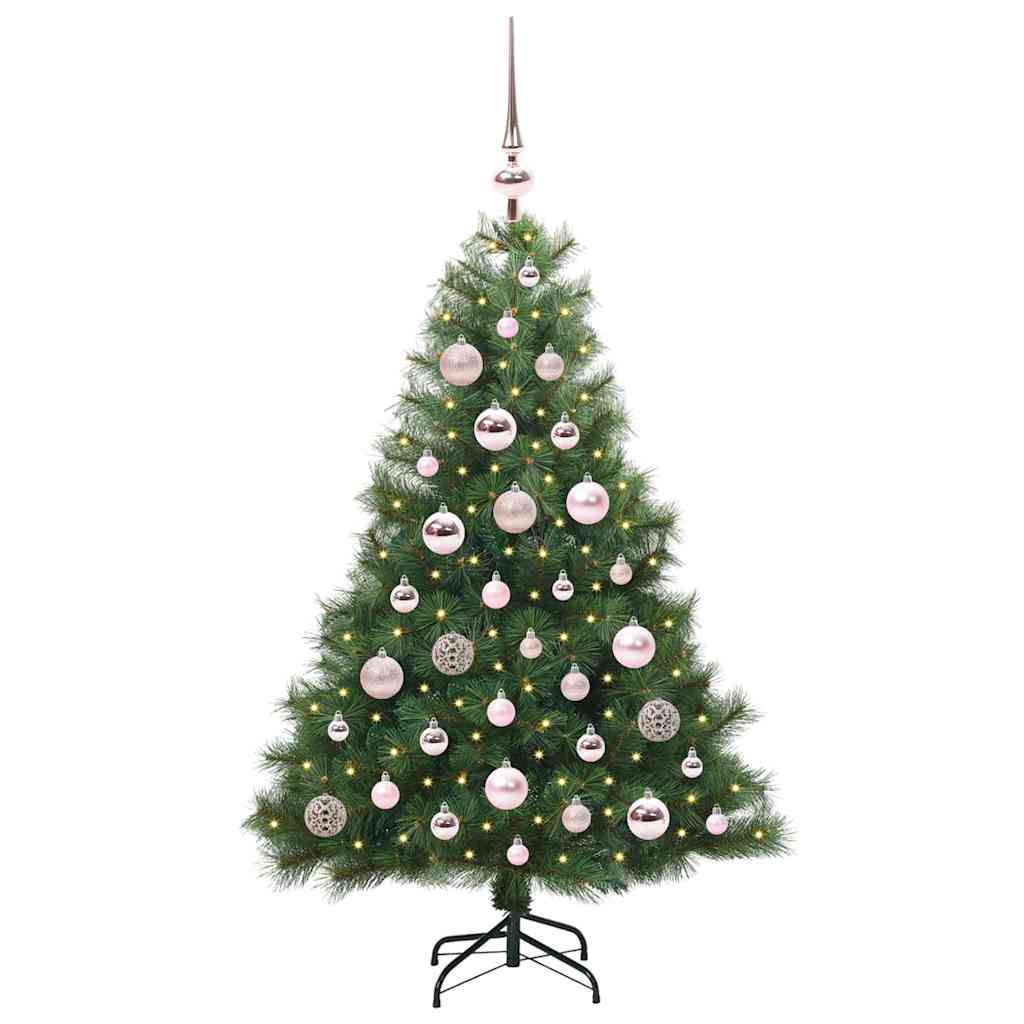Sapin de Noël artificiel avec 150 LED Vert 120 cm PE et PVC - XIOS