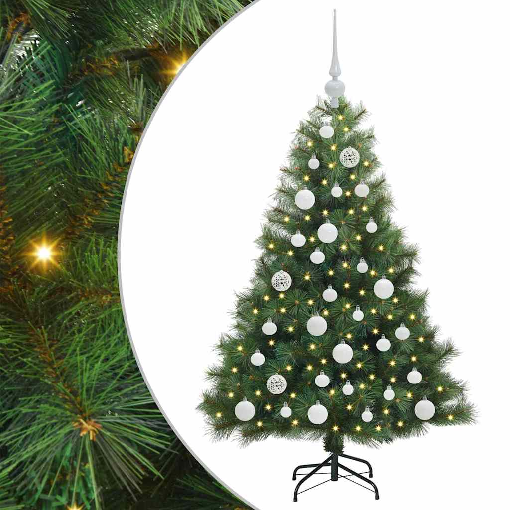 Sapin de Noël artificiel avec 150 LED Vert 120 cm PE et PVC - XIOS