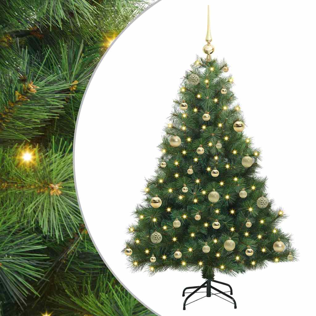 Sapin de Noël artificiel avec 150 LED Vert 120 cm PE et PVC - XIOS