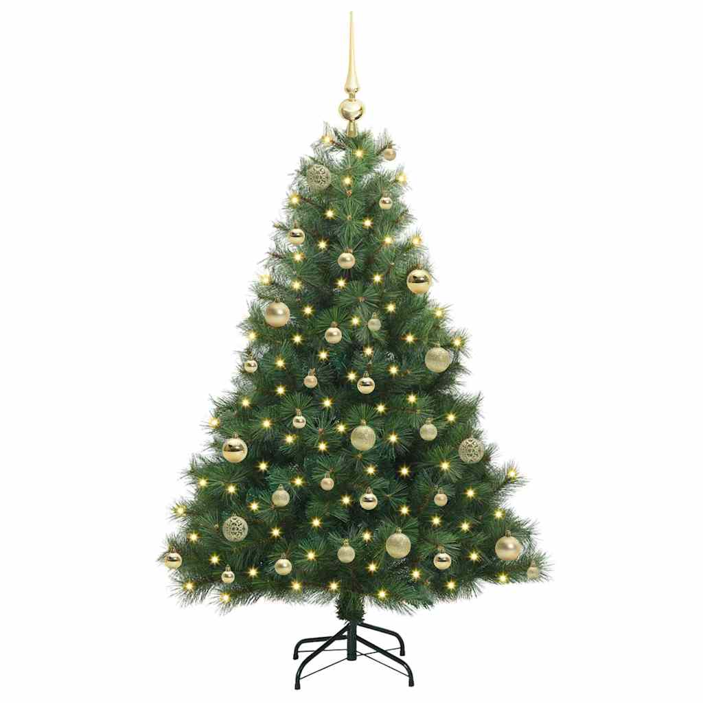 Sapin de Noël artificiel avec 150 LED Vert 120 cm PE et PVC - XIOS