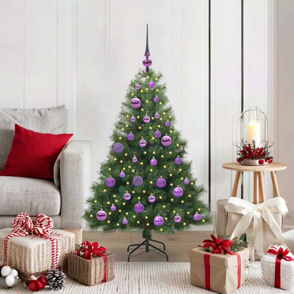 Sapin de Noël artificiel avec 150 LED Vert 120 cm PE et PVC - XIOS