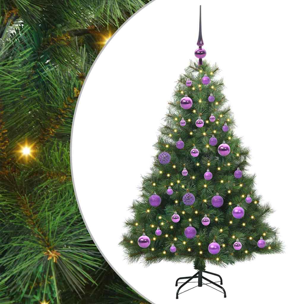 Sapin de Noël artificiel avec 150 LED Vert 120 cm PE et PVC - XIOS