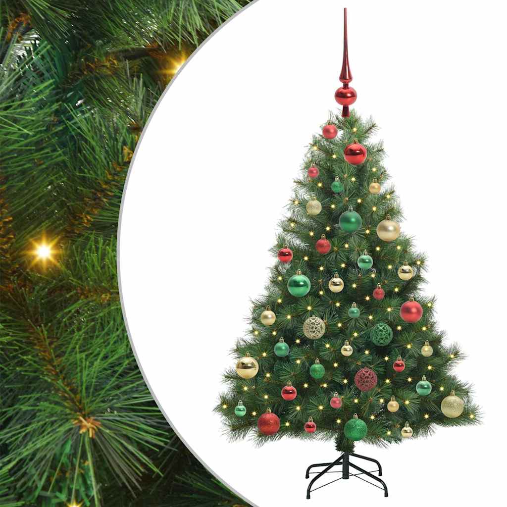 Sapin de Noël artificiel avec 150 LED Vert 120 cm PE et PVC - XIOS
