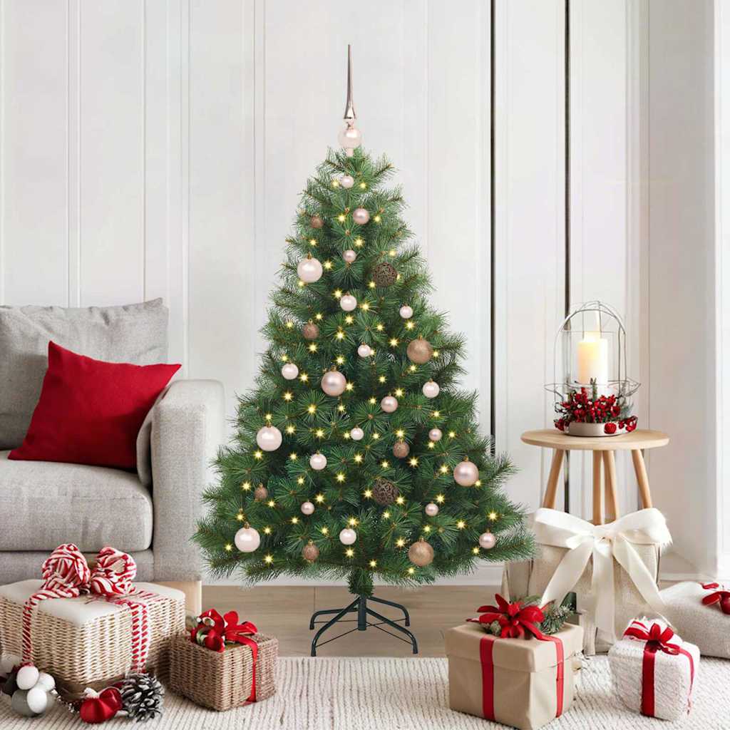 Sapin de Noël artificiel avec 150 LED Vert 150 cm PE et PVC - XIOS