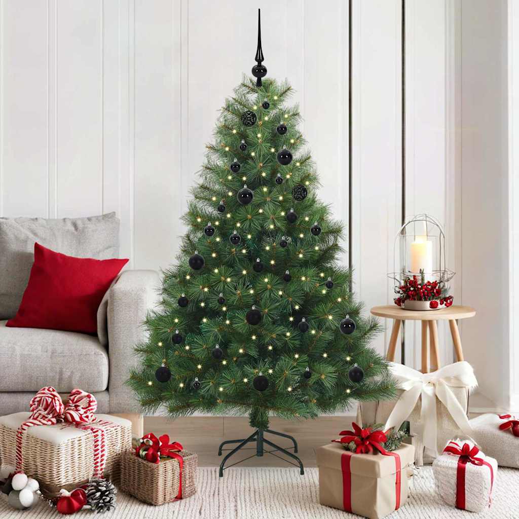 Sapin de Noël artificiel avec 150 LED Vert 150 cm PE et PVC - XIOS