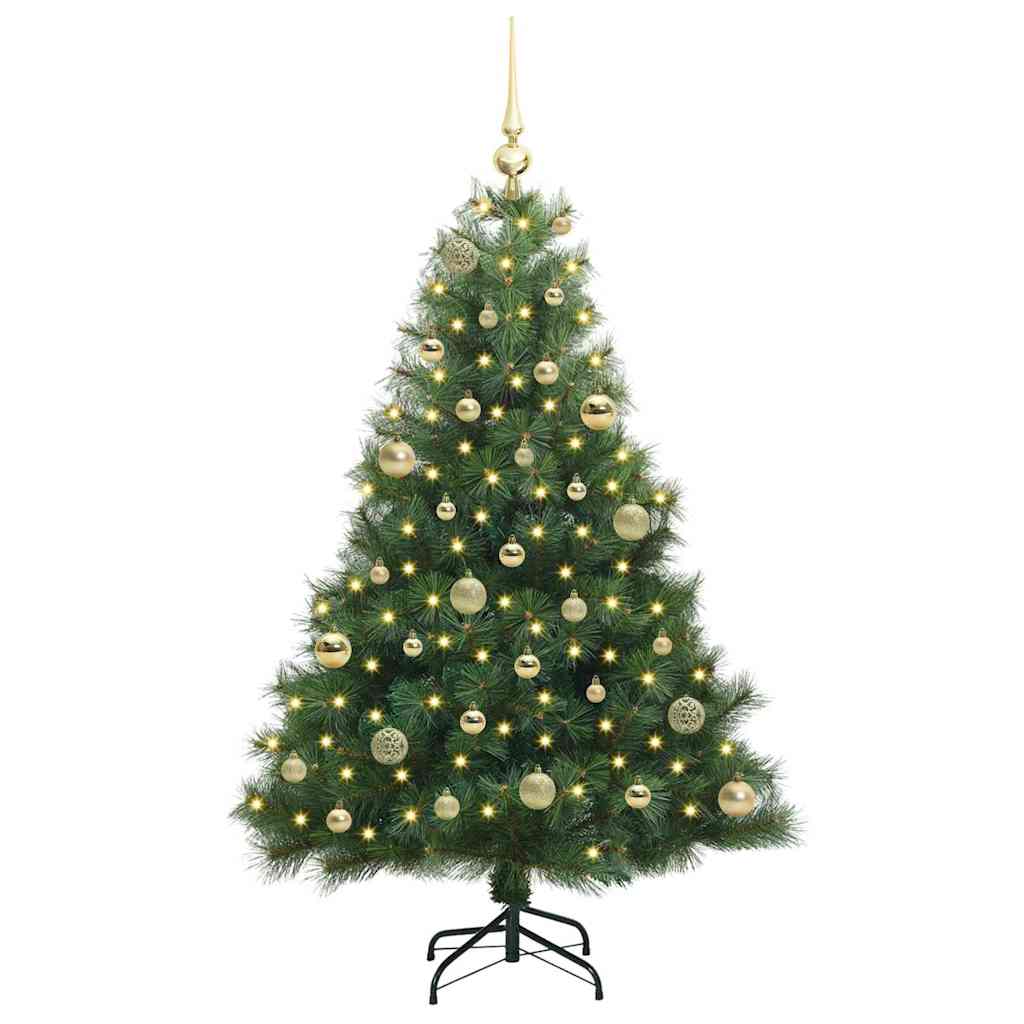 Sapin de Noël artificiel avec 150 LED Vert 150 cm PE et PVC - XIOS