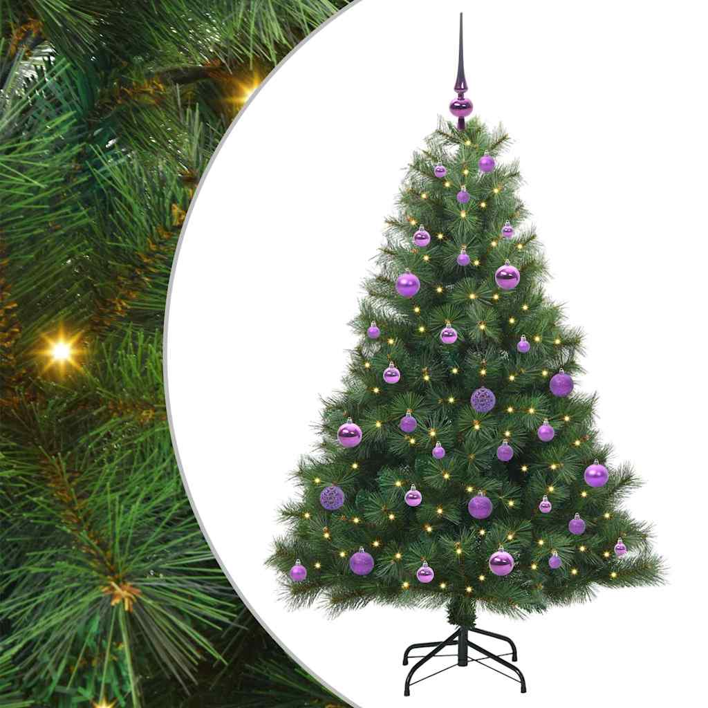 Sapin de Noël artificiel avec 150 LED Vert 150 cm PE et PVC - XIOS