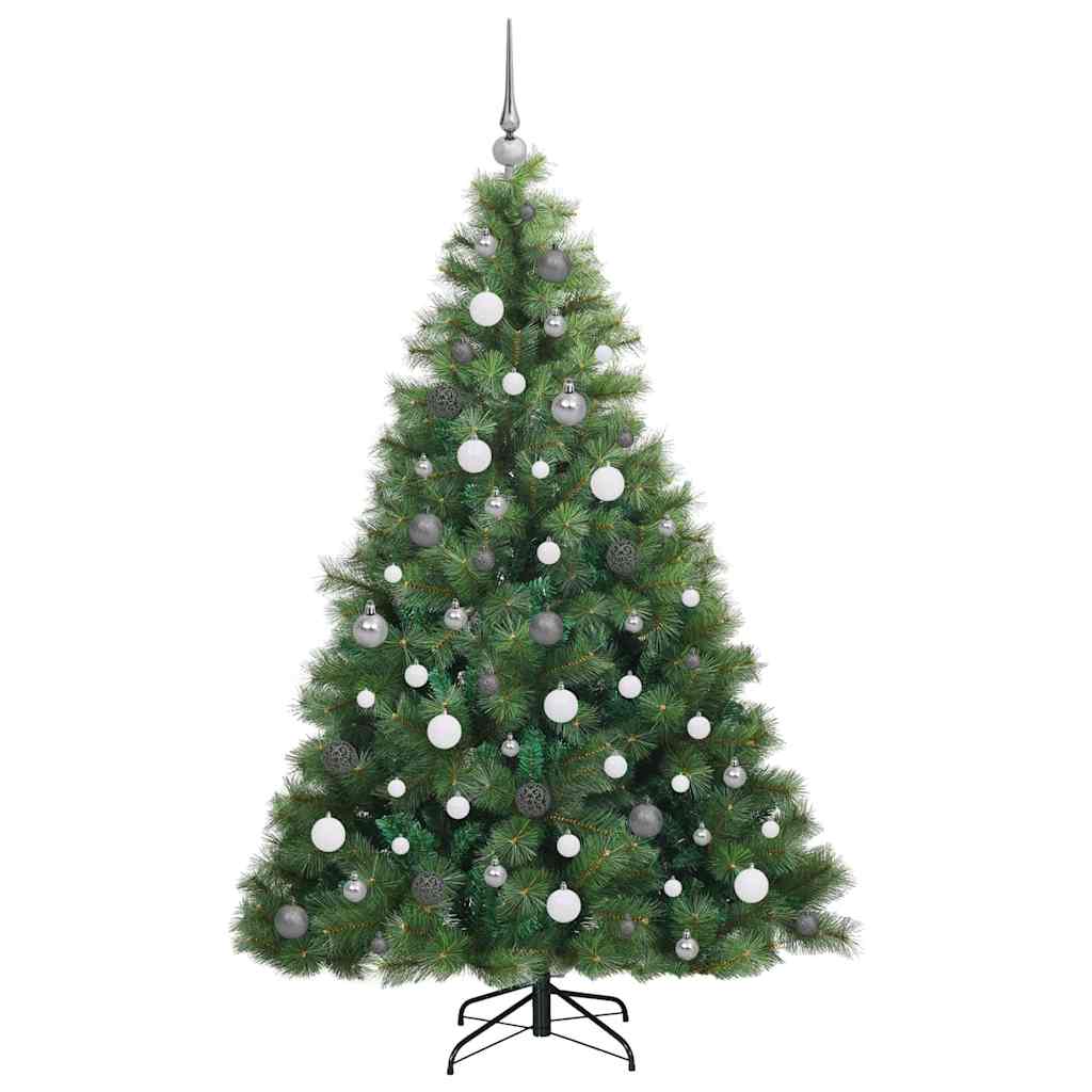 Sapin de Noël artificiel avec 300 LED Vert 180 cm PE et PVC