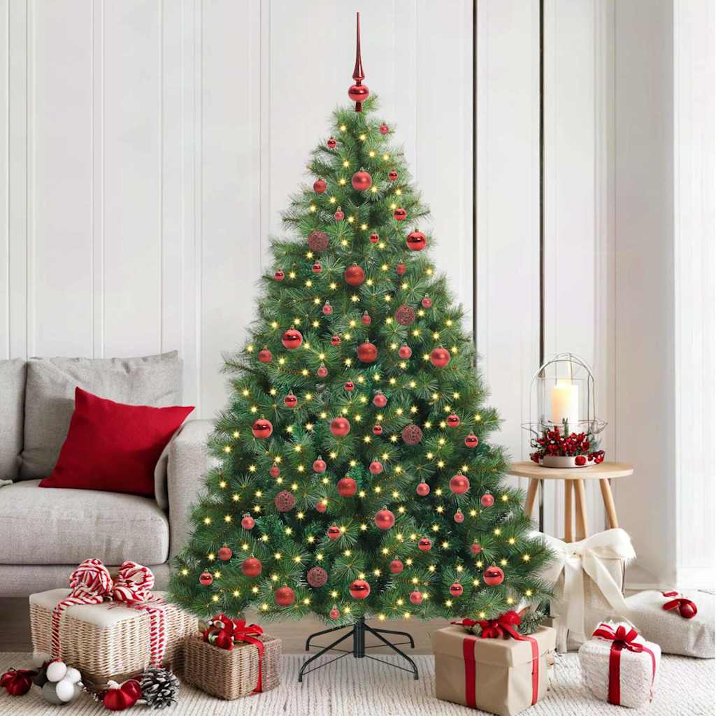 Sapin de Noël artificiel avec 300 LED Vert 180 cm PE et PVC - XIOS