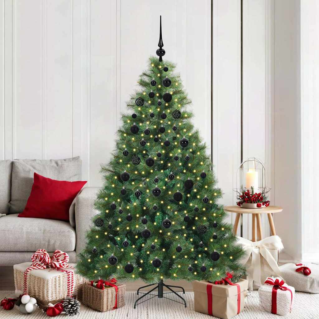 Sapin de Noël artificiel avec 300 LED Vert 180 cm PE et PVC - XIOS