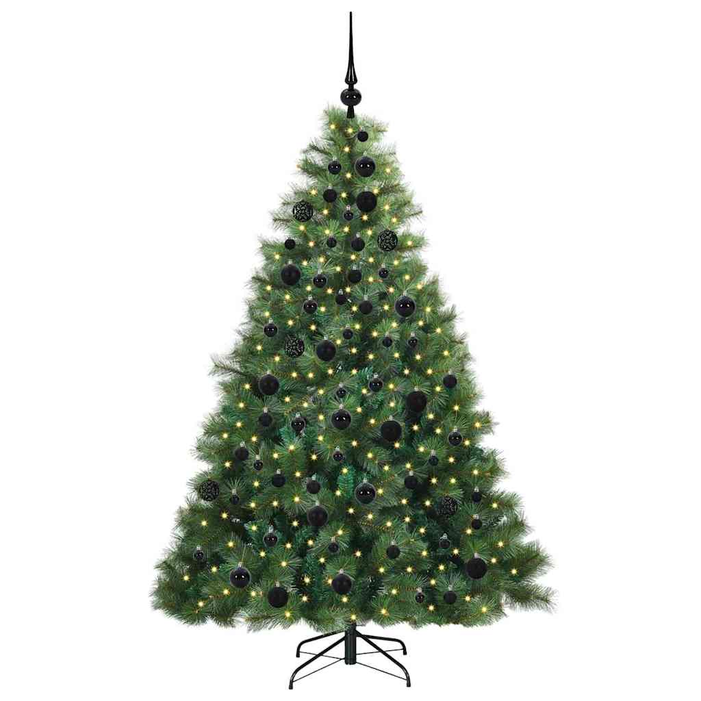 Sapin de Noël artificiel avec 300 LED Vert 180 cm PE et PVC - XIOS
