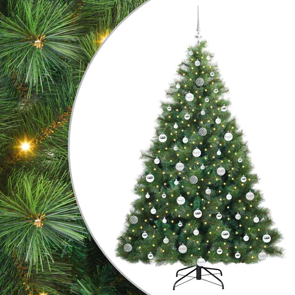 Sapin de Noël artificiel avec 300 LED Vert 180 cm PE et PVC - XIOS