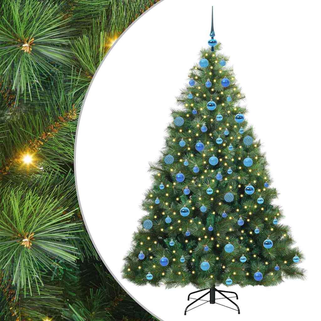 Sapin de Noël artificiel avec 300 LED Vert 180 cm PE et PVC - XIOS