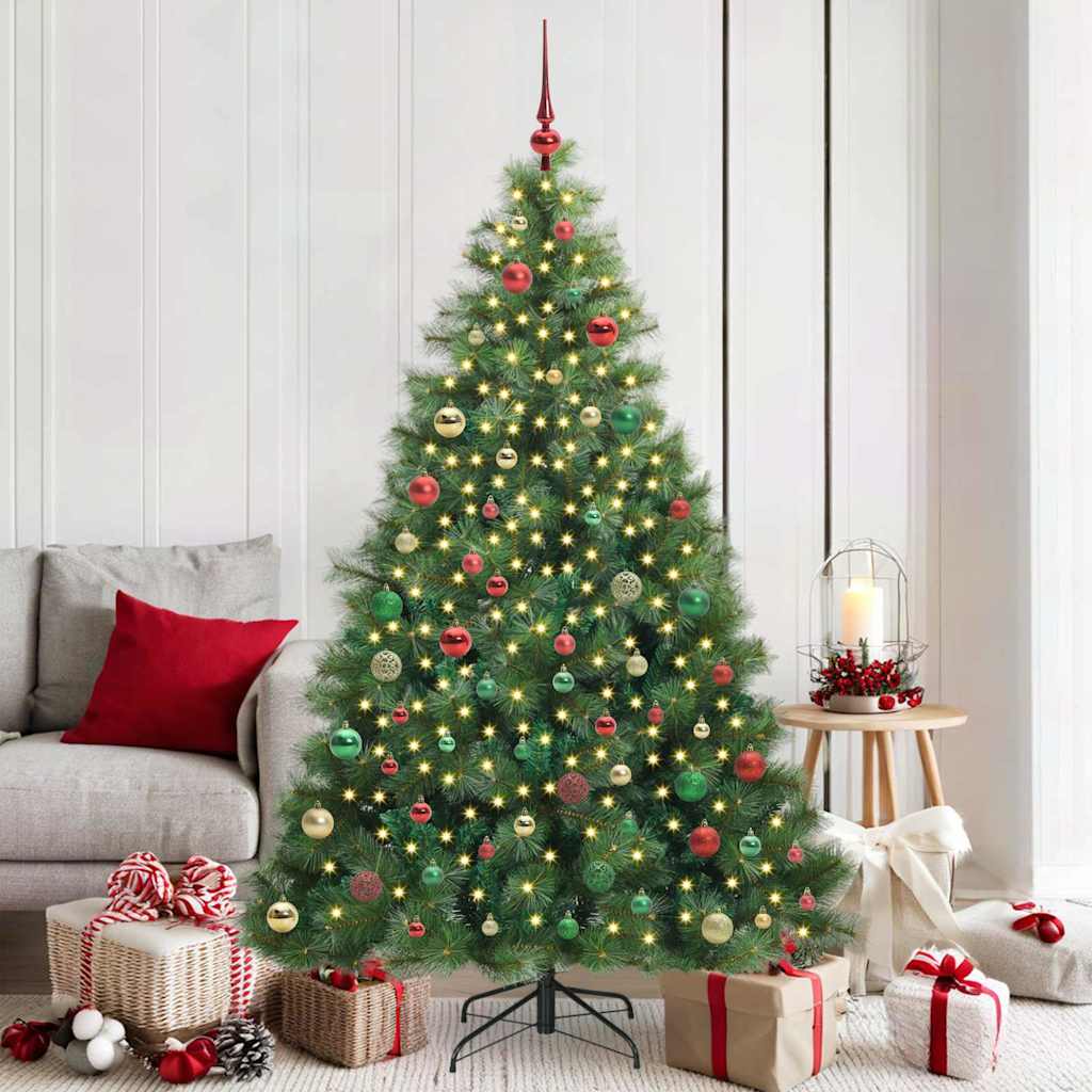 Sapin de Noël artificiel avec 300 LED Vert 180 cm PE et PVC - XIOS