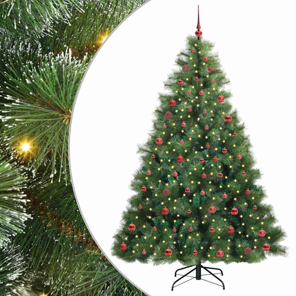Sapin de Noël artificiel avec 300 LED Vert 210 cm PE et PVC - XIOS