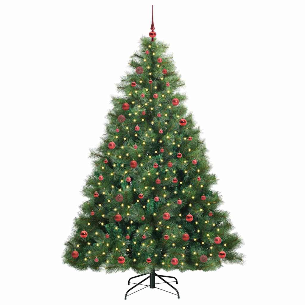 Sapin de Noël artificiel avec 300 LED Vert 210 cm PE et PVC - XIOS