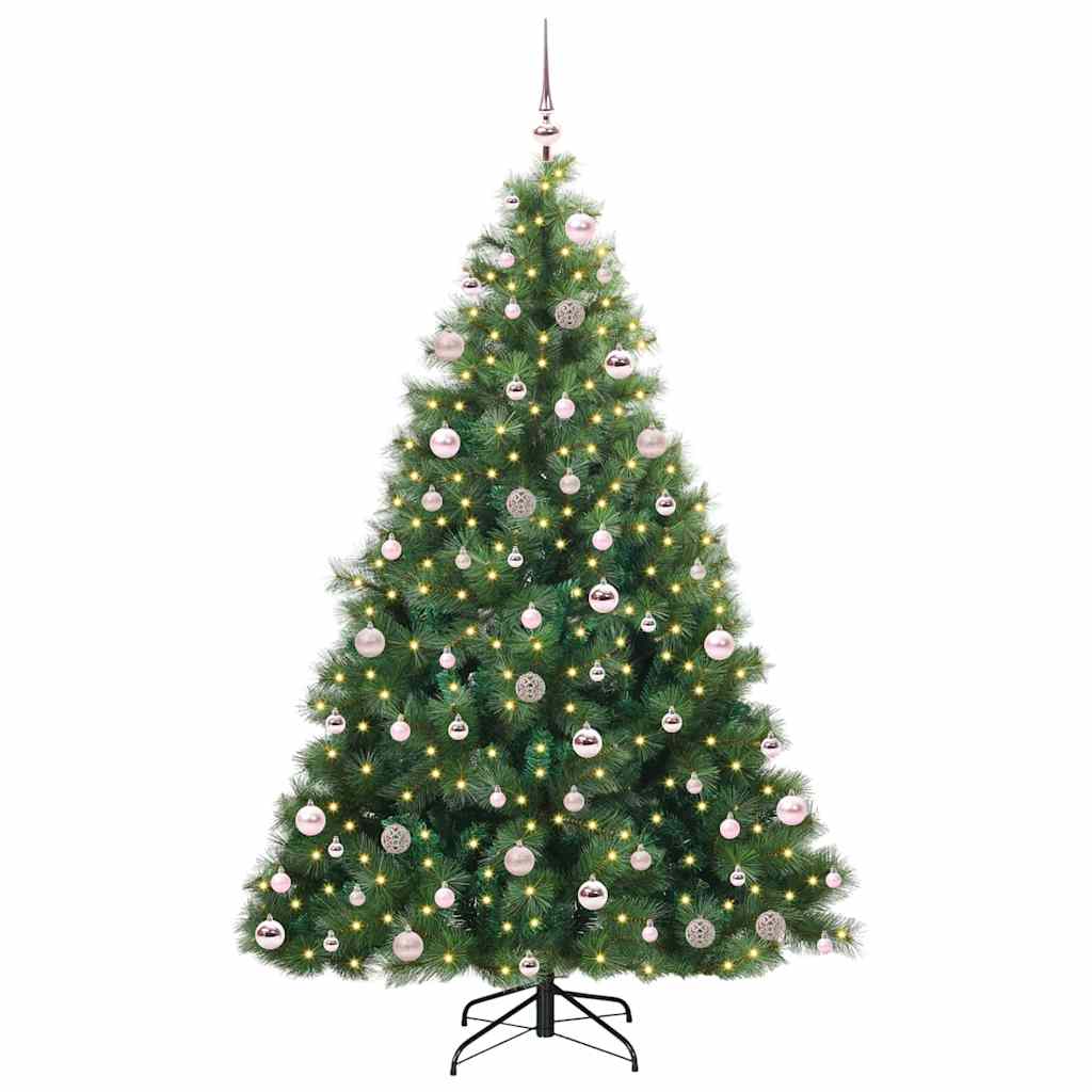 Sapin de Noël artificiel avec 300 LED Vert 210 cm PE et PVC - XIOS