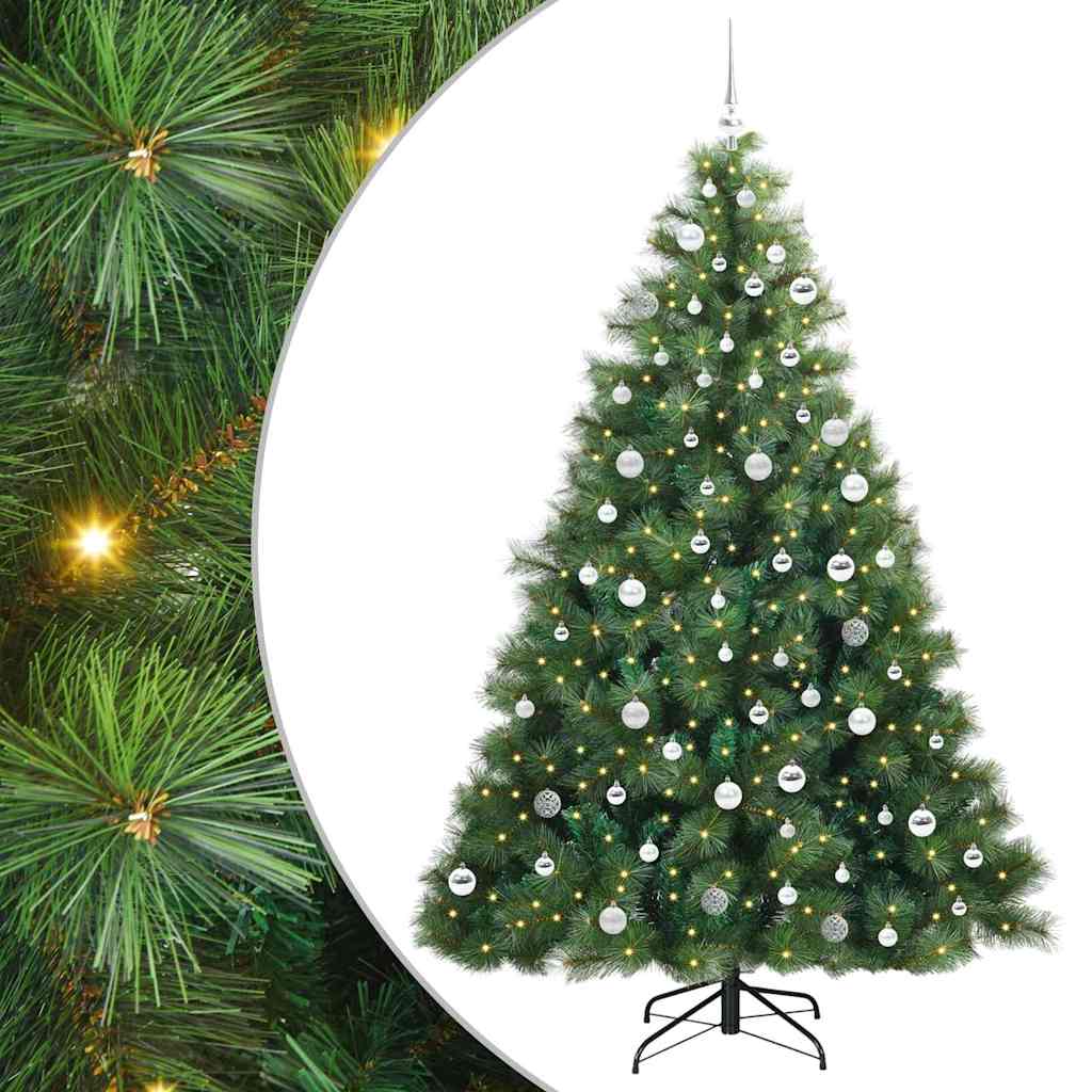 Sapin de Noël artificiel avec 300 LED Vert 210 cm PE et PVC - XIOS