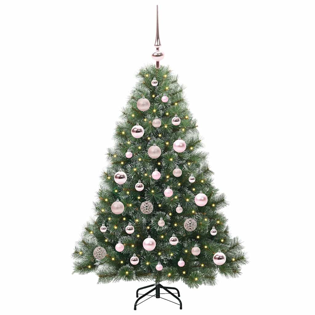 Sapin de Noël artificiel avec 150 LED Vert 120 cm PE et PVC - XIOS