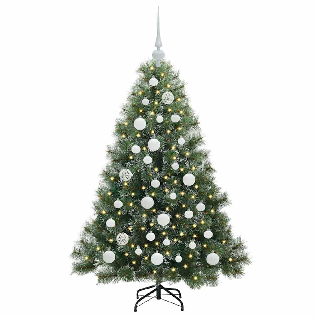 Sapin de Noël artificiel avec 150 LED Vert 120 cm PE et PVC - XIOS