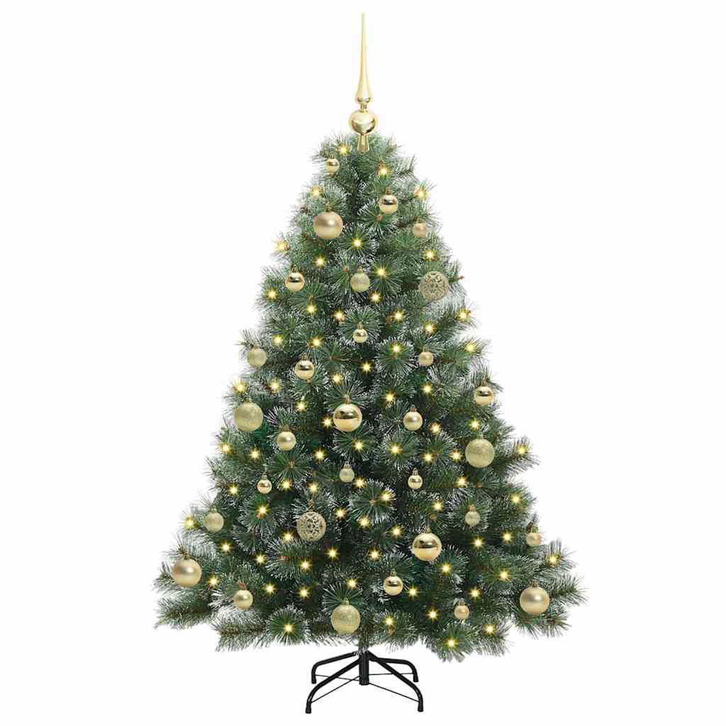 Sapin de Noël artificiel avec 150 LED Vert 120 cm PE et PVC - XIOS