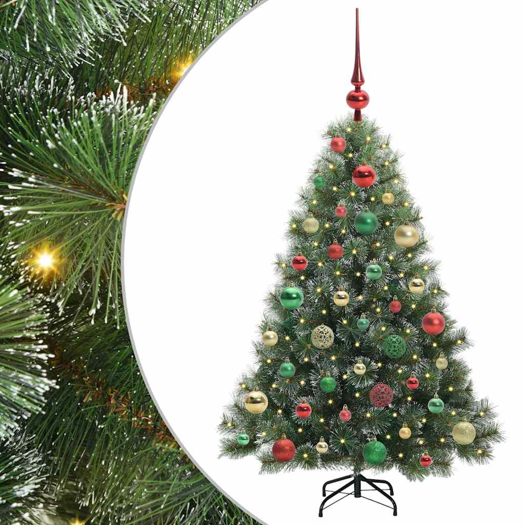 Sapin de Noël artificiel avec 150 LED Vert 120 cm PE et PVC - XIOS