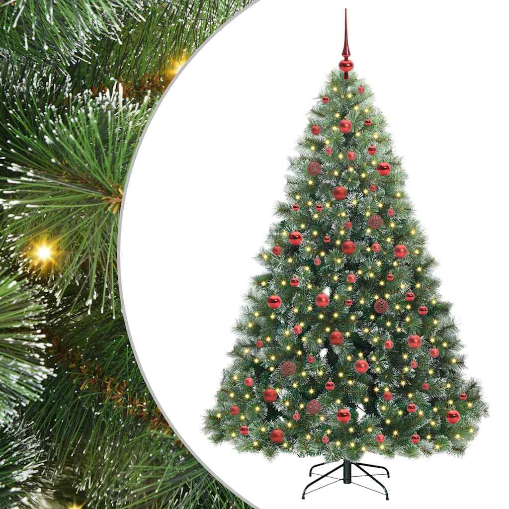 Sapin de Noël artificiel avec 300 LED Vert 180 cm PE et PVC - XIOS