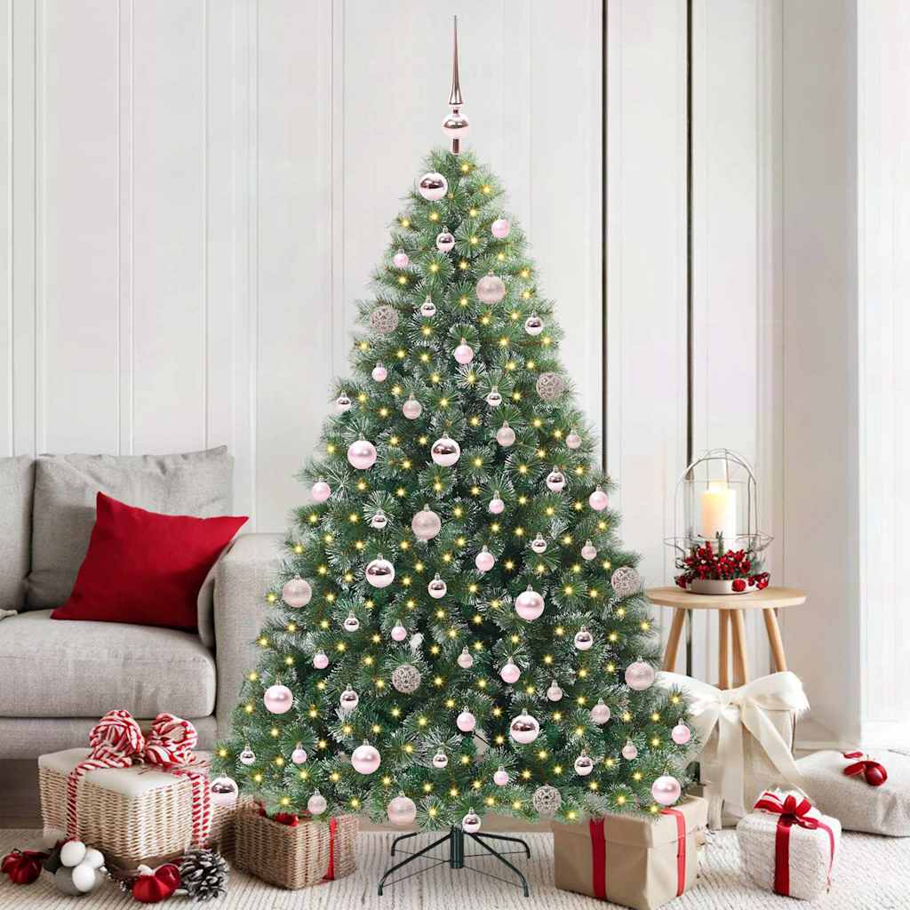 Sapin de Noël artificiel avec 300 LED Vert 180 cm PE et PVC - XIOS