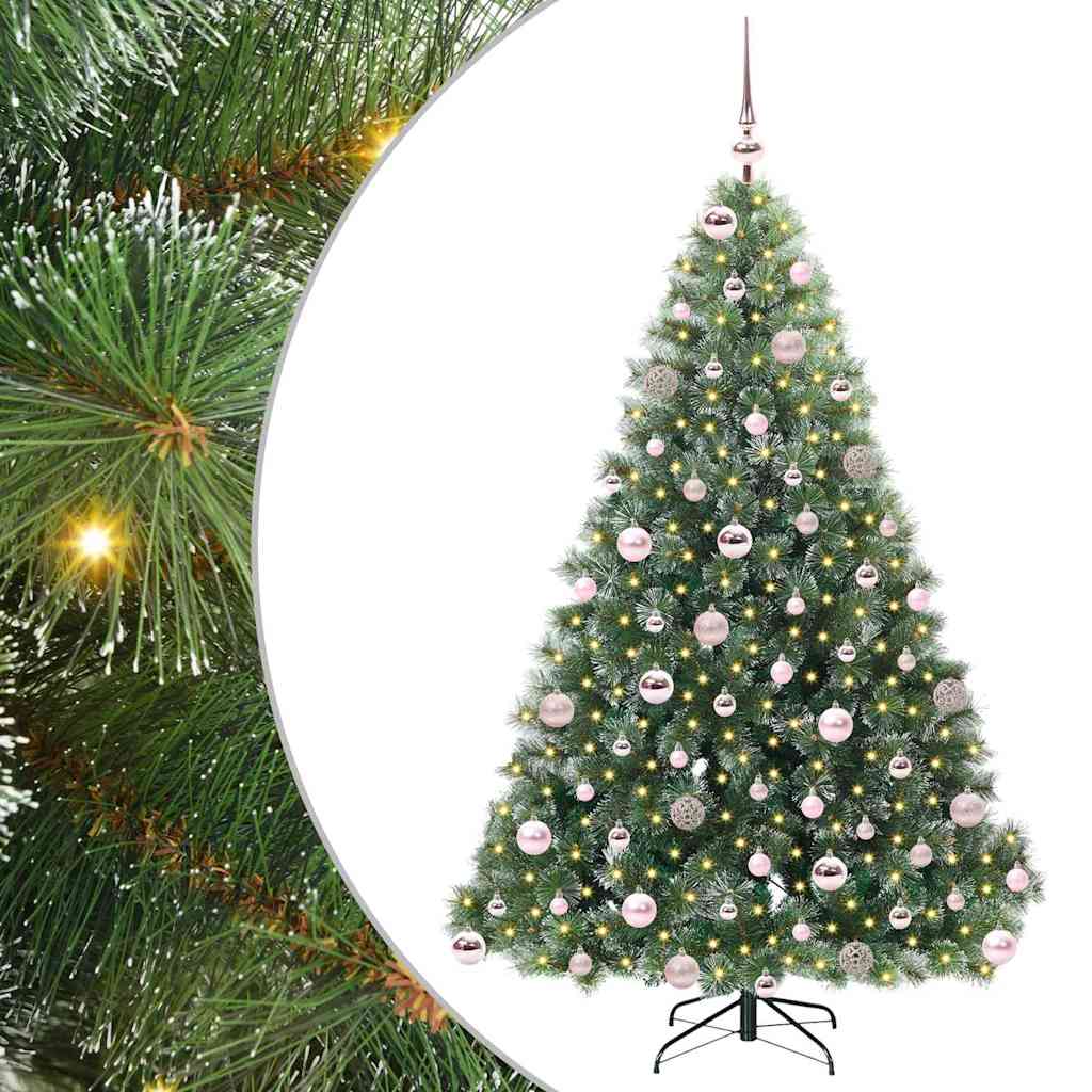 Sapin de Noël artificiel avec 300 LED Vert 180 cm PE et PVC - XIOS