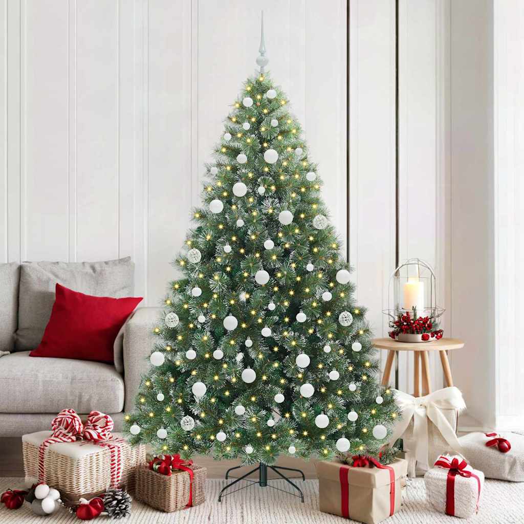 Sapin de Noël artificiel avec 300 LED Vert 180 cm PE et PVC - XIOS