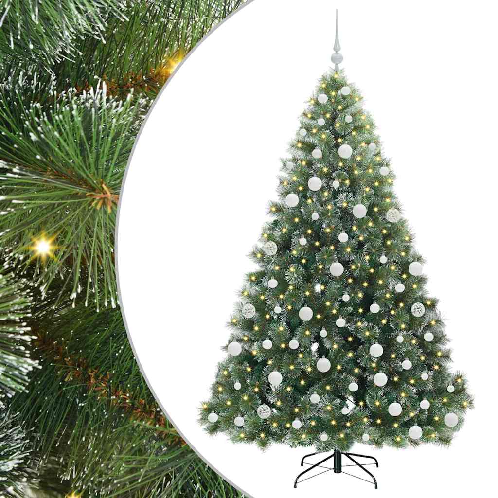 Sapin de Noël artificiel avec 300 LED Vert 180 cm PE et PVC - XIOS