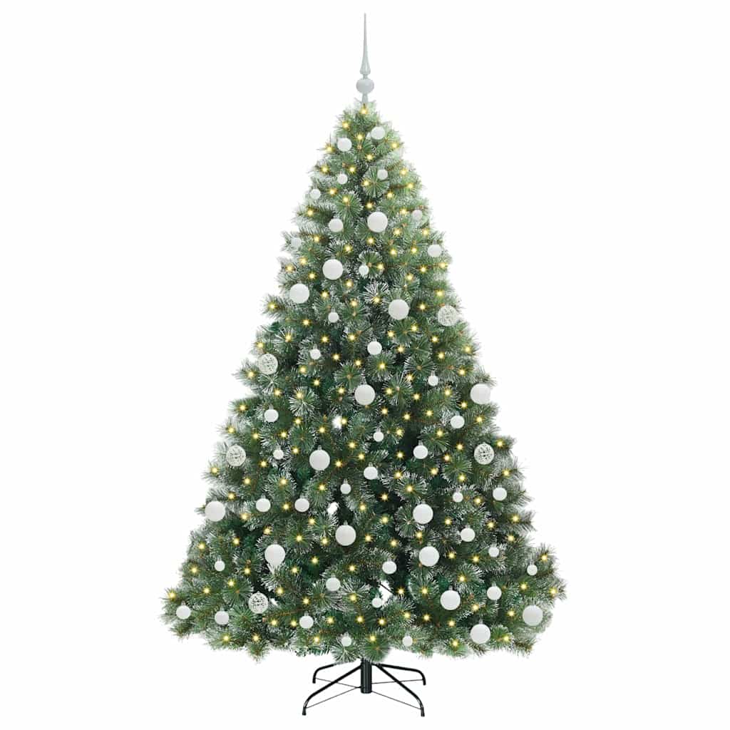 Sapin de Noël artificiel avec 300 LED Vert 180 cm PE et PVC - XIOS
