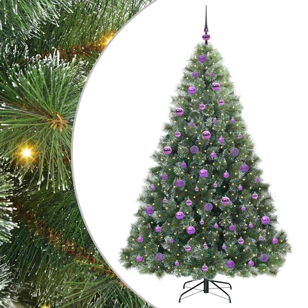 Sapin de Noël artificiel avec 300 LED Vert 180 cm PE et PVC - XIOS