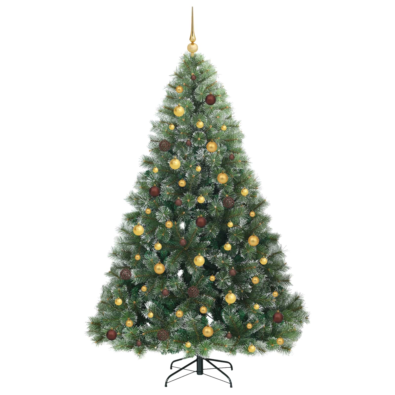 Sapin de Noël artificiel avec 300 LED Vert 210 cm PE et PVC