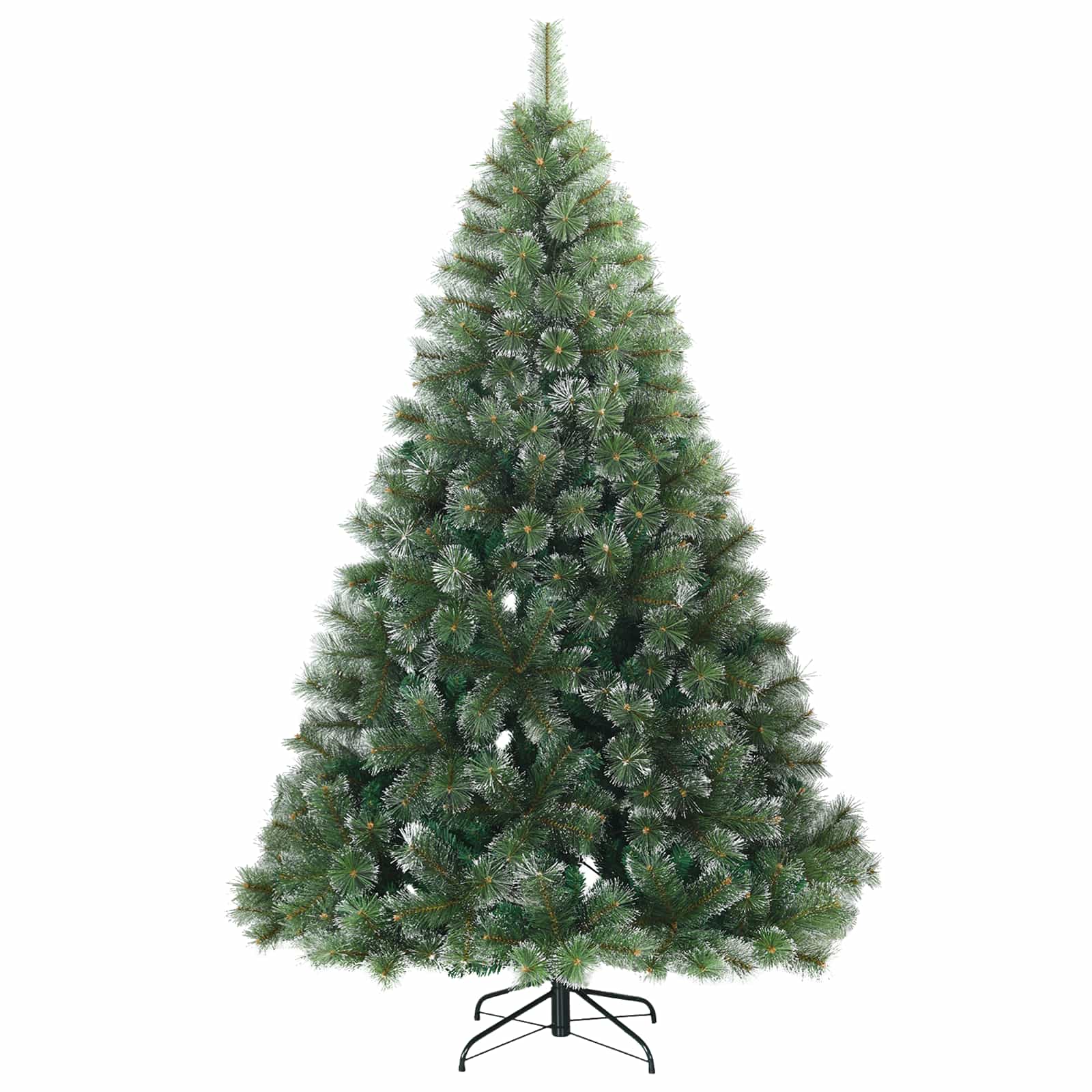 Sapin de Noël artificiel avec 300 LED Vert 210 cm PE et PVC