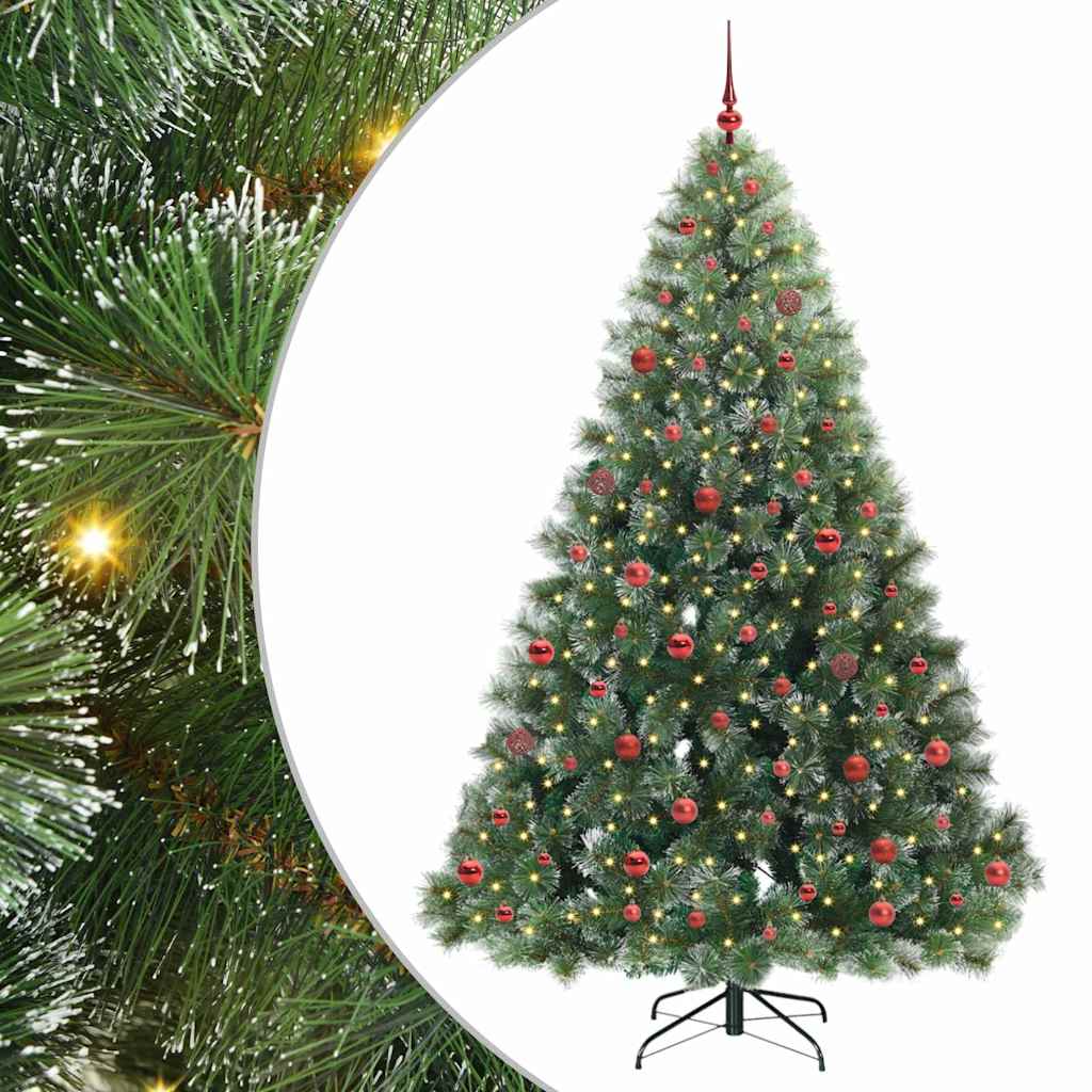 Sapin de Noël artificiel avec 300 LED Vert 210 cm PE et PVC - XIOS
