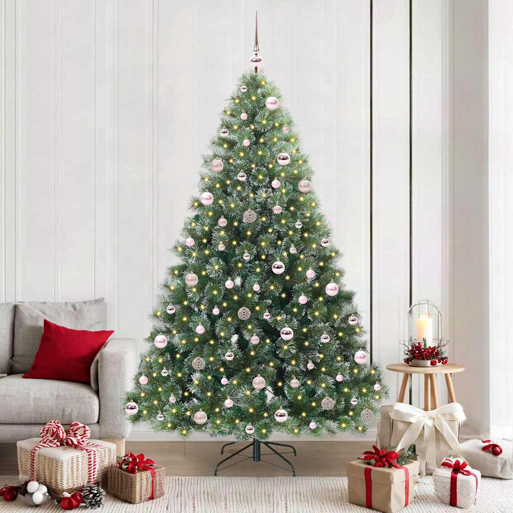 Sapin de Noël artificiel avec 300 LED Vert 210 cm PE et PVC - XIOS