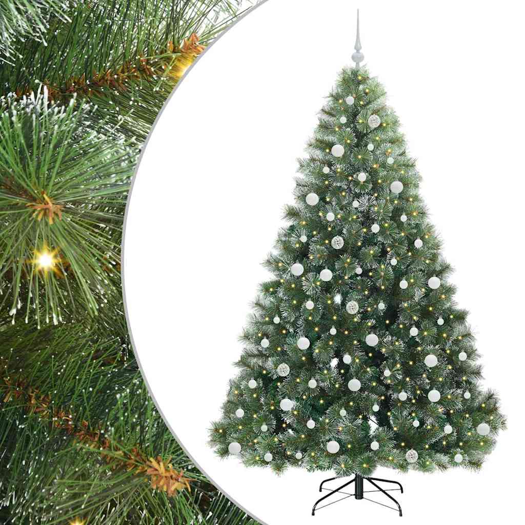 Sapin de Noël artificiel avec 300 LED Vert 210 cm PE et PVC - XIOS